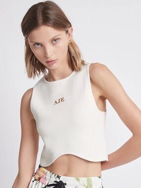 Aje. Willow Logo Knit Tank